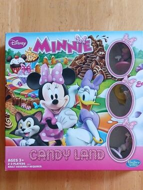 Disney Minnie Candy Land Board Game - Pink, Purple, Blue